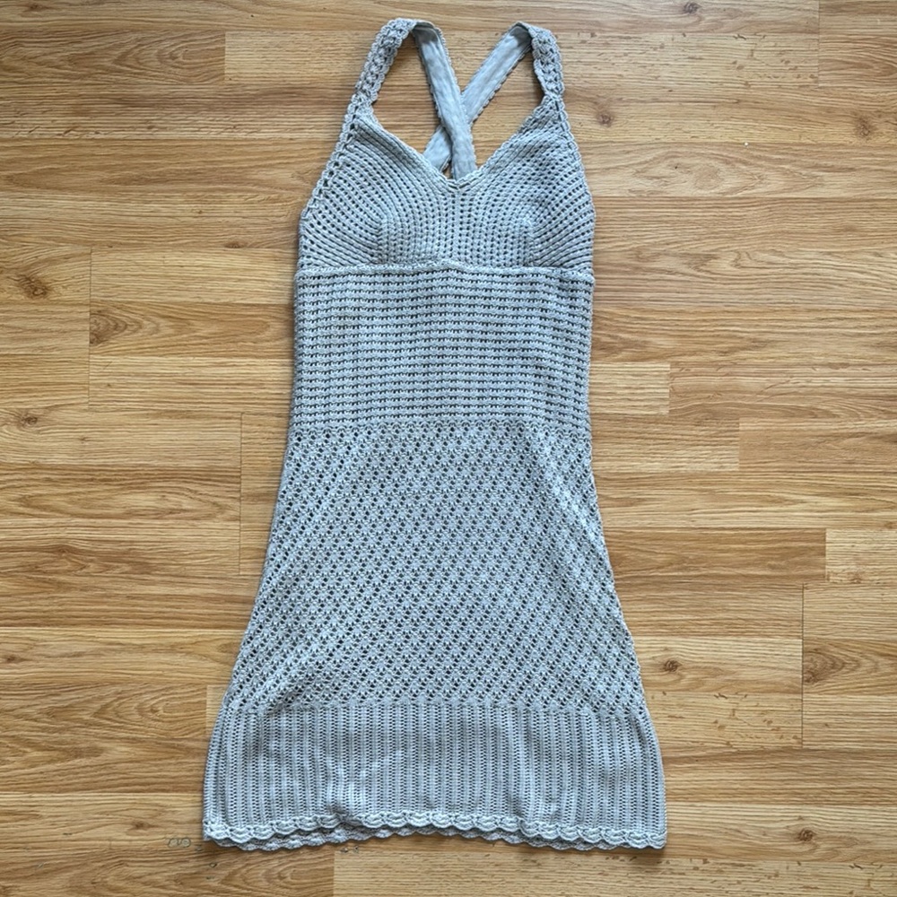Athleta Light Gray Knit Dress ✨ size Small